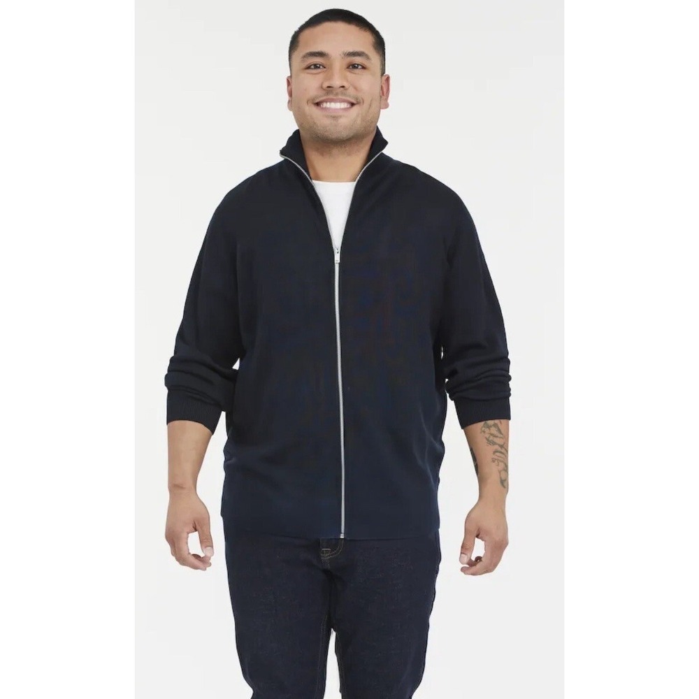 rag & bone Men's Black York Andrew Sweater.‎ $375. Zip Up Jacket. NWT Sz Men's L